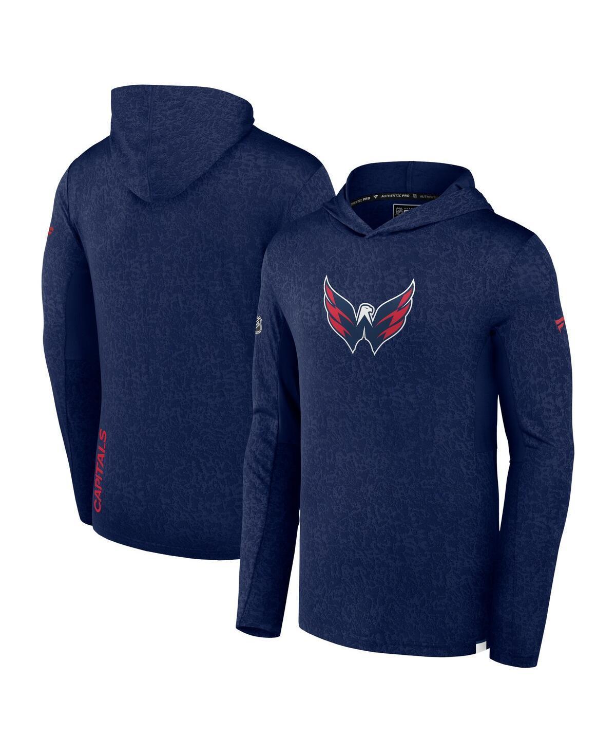 Mens Fanatics Branded  Navy Washington Capitals Authentic Pro Lightweight Pullover Hoodie Product Image