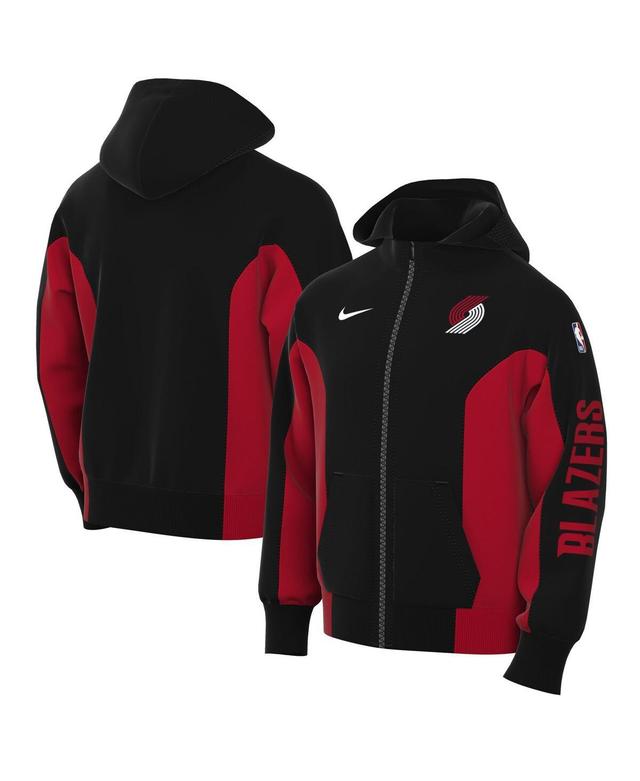 Mens Nike Black Portland Trail Blazers 2023/24 Authentic Showtime Full-Zip Hoodie Product Image