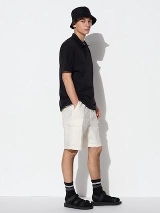 Mens Cargo Shorts (8.5) Off White Large UNIQLO US Product Image