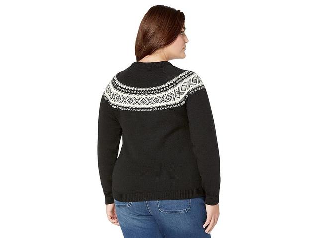 Dale of Norway Vagsoy Sweater (Black Off-White) Women's Clothing Product Image