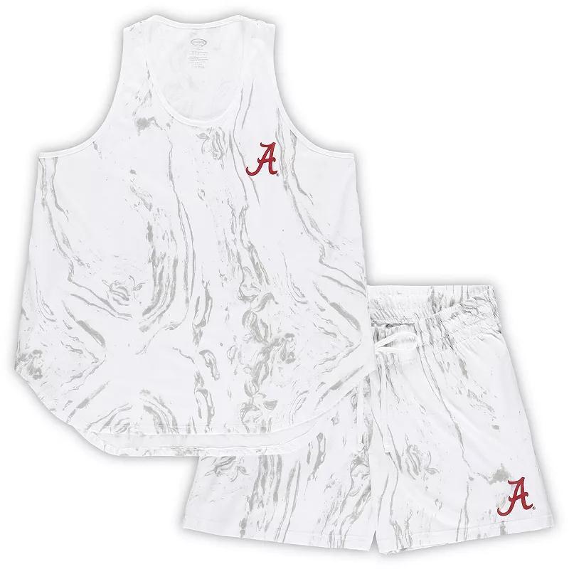 Womens Profile Alabama Crimson Tide Plus Size Marble Tank and Shorts Set Product Image