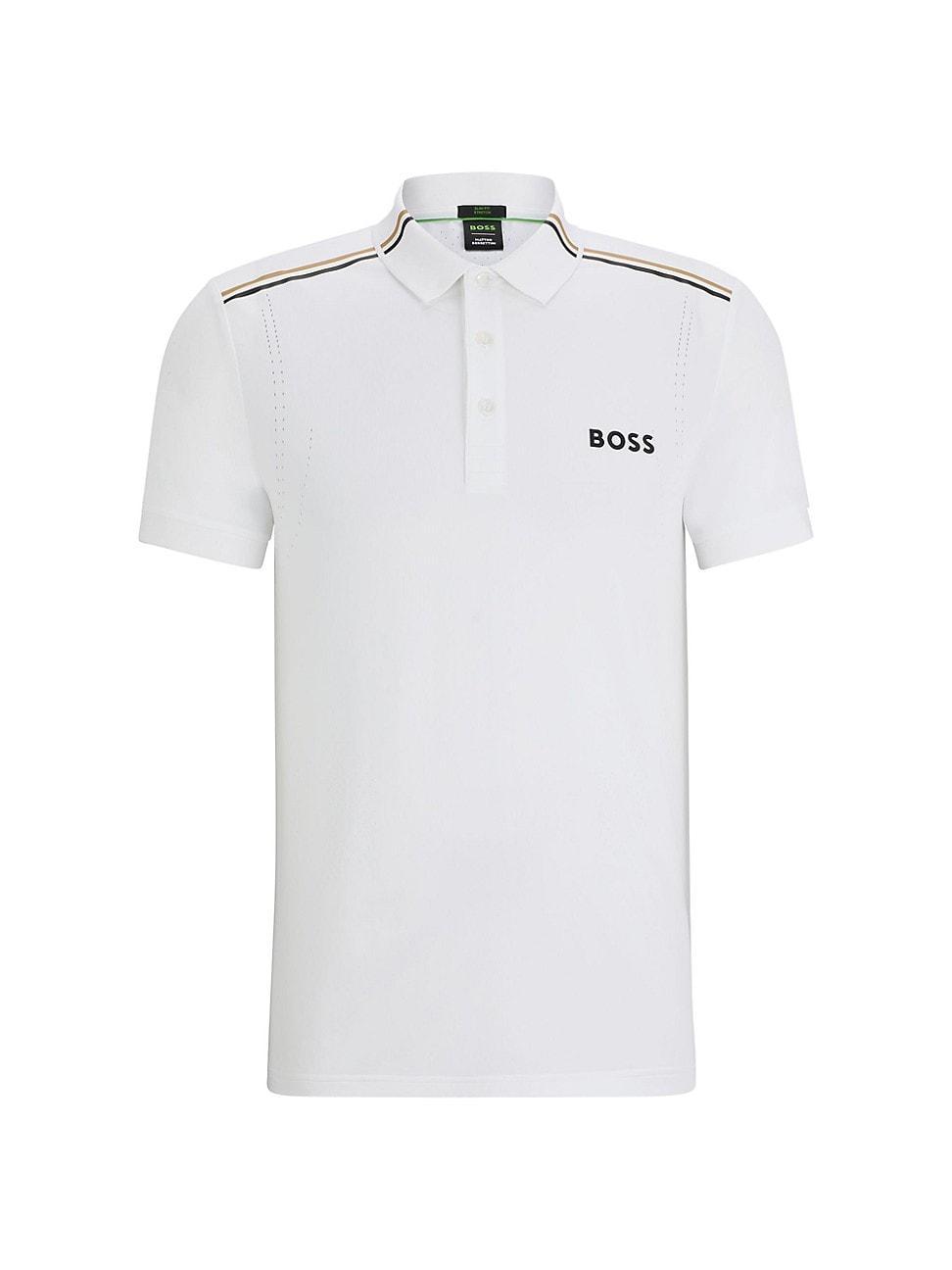 Mens BOSS x Matteo Berrettini Slim-Fit Polo Shirt Product Image