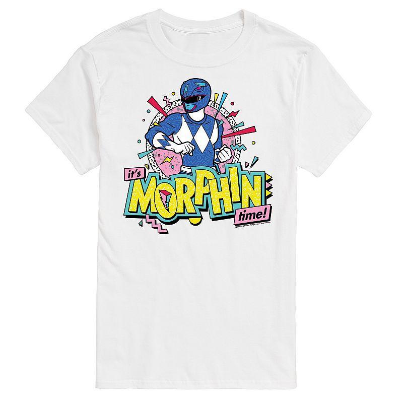 Big & Tall Power Rangers Morphin Time Blue Graphic Tee, Mens Product Image