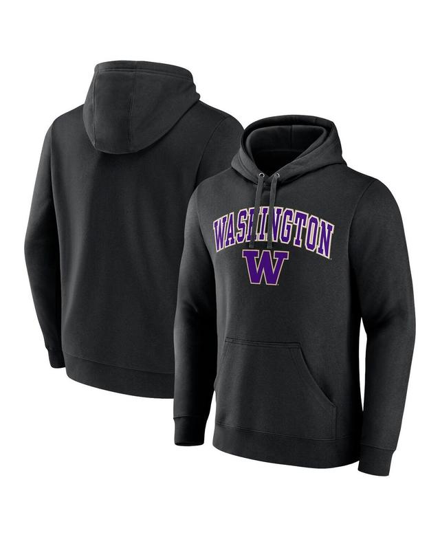 Mens Fanatics Black Washington Huskies Campus Pullover Hoodie Product Image