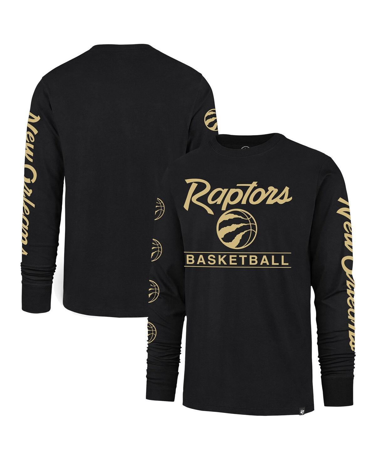 Mens 47 Brand Black Toronto Raptors 2023/24 City Edition Triplet Franklin Long Sleeve T-shirt Product Image