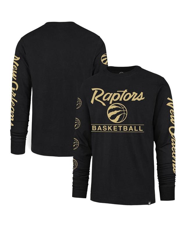 Mens 47 Black Toronto Raptors 2023/24 City Edition Triplet Franklin Long Sleeve T-Shirt Product Image