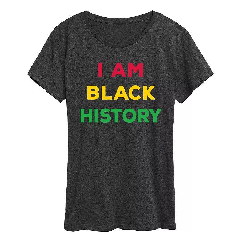 Plus I Am History Graphic Tee, Womens Product Image