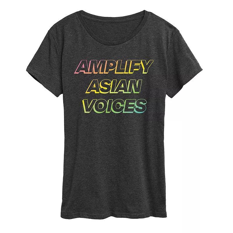 Womens Amplify Asian Voices Graphic Tee Blue Product Image