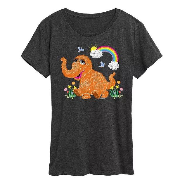 Womens Sesame Street Snuffleupagus Graphic Tee, Girls Heather Grey Product Image