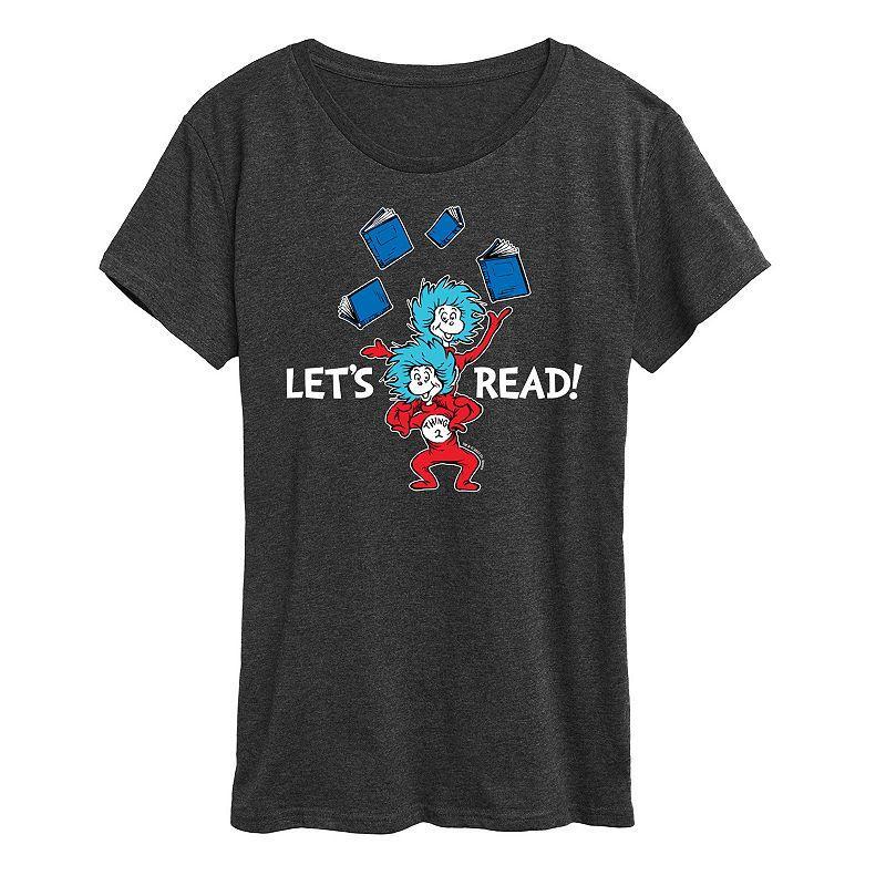 Womens Dr. Seuss Lets Read Graphic Tee Product Image