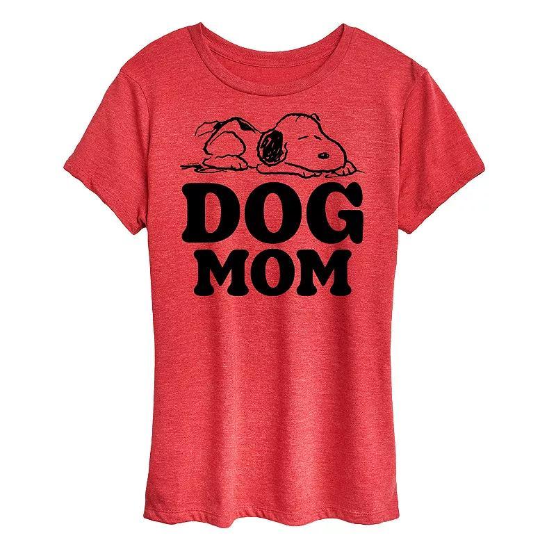 Womens Peanuts Snoopy Dog Mom Graphic Tee Product Image