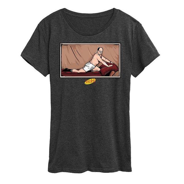 Womens Seinfeld George Costanza Couch Graphic Tee, Girls Grey Gray Product Image