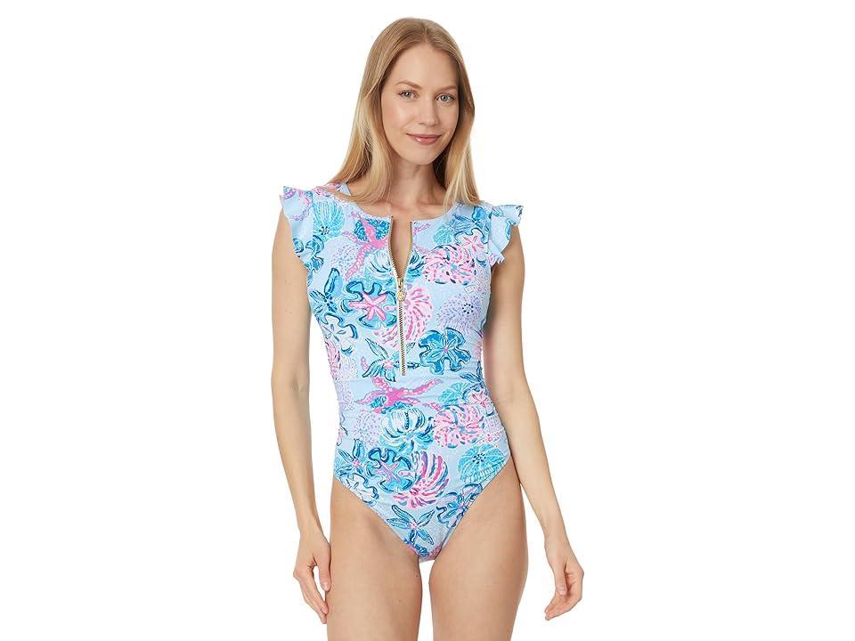 Lilly Pulitzer Jossette One-Piece (Multi Bahamas Beachcomber) Women's Swimsuits One Piece Product Image