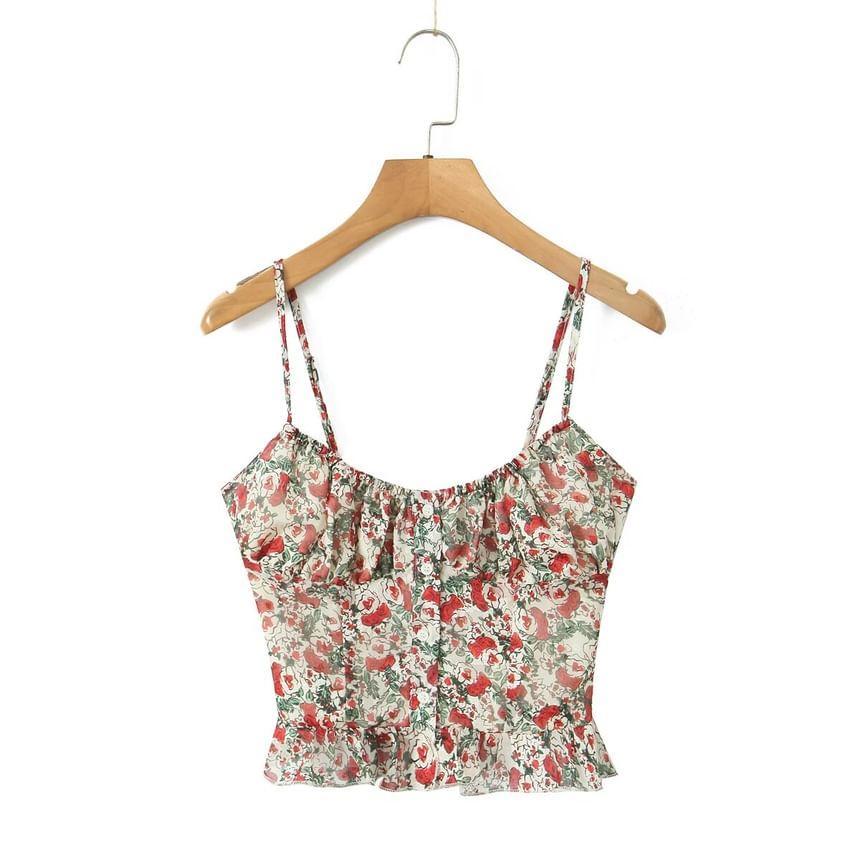 Floral Crop Cami Top Product Image