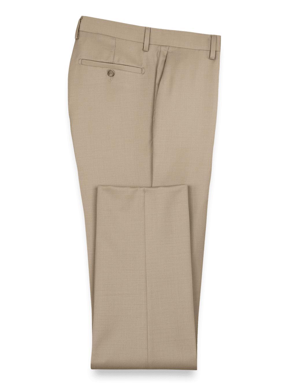 Wool Gabardine Pants - Tan Product Image