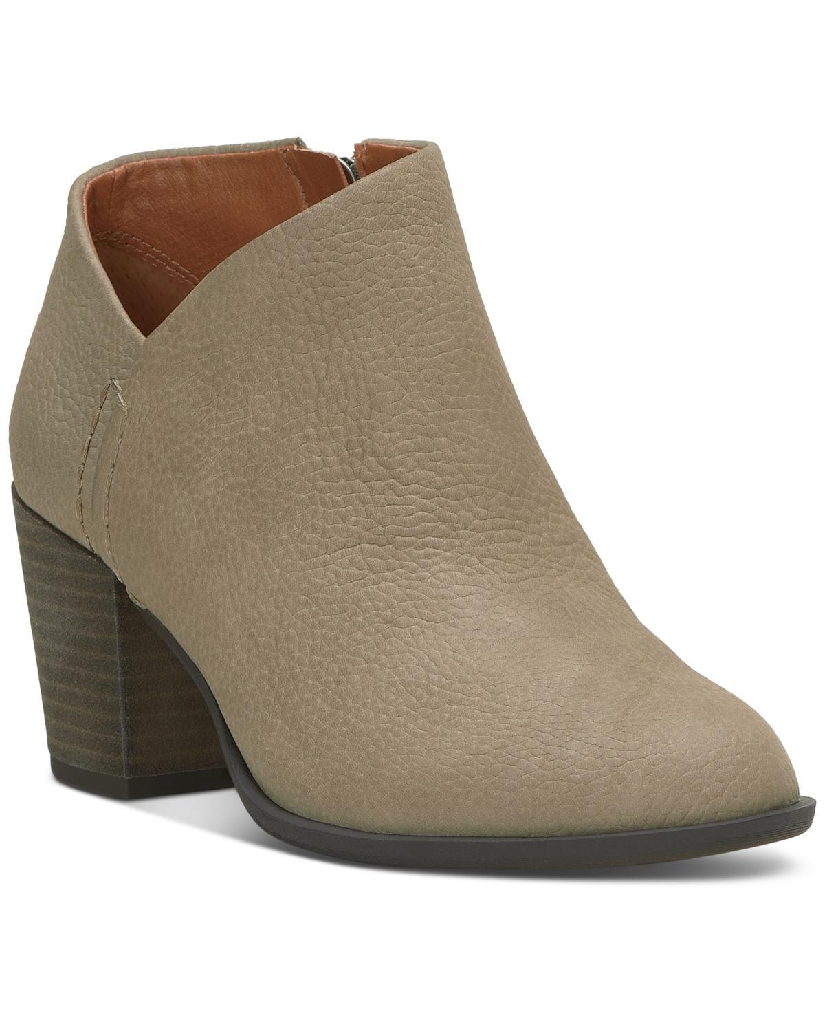 Lucky Brand Womens Bellita Asymmetrical Cutout Block-Heel Booties Product Image