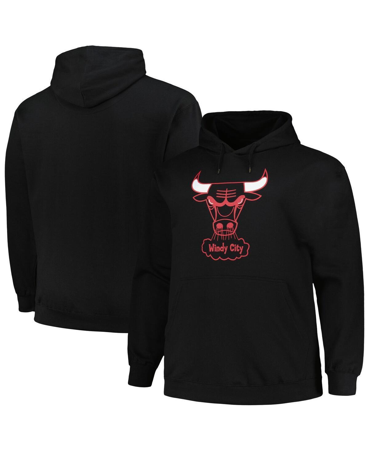 Mens Mitchell & Ness Chicago Bulls Hardwood Classics Big & Tall Pullover Hoodie Product Image