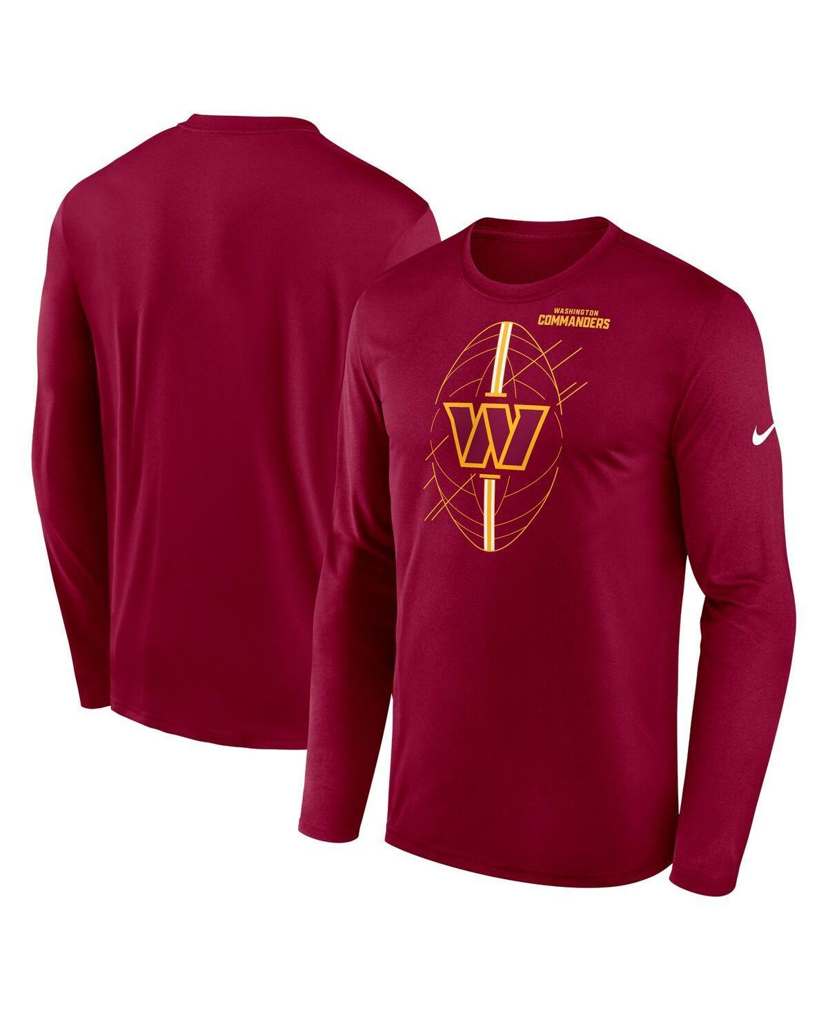 Mens Nike Burgundy Washington Commanders Legend Icon Long Sleeve T-Shirt Product Image