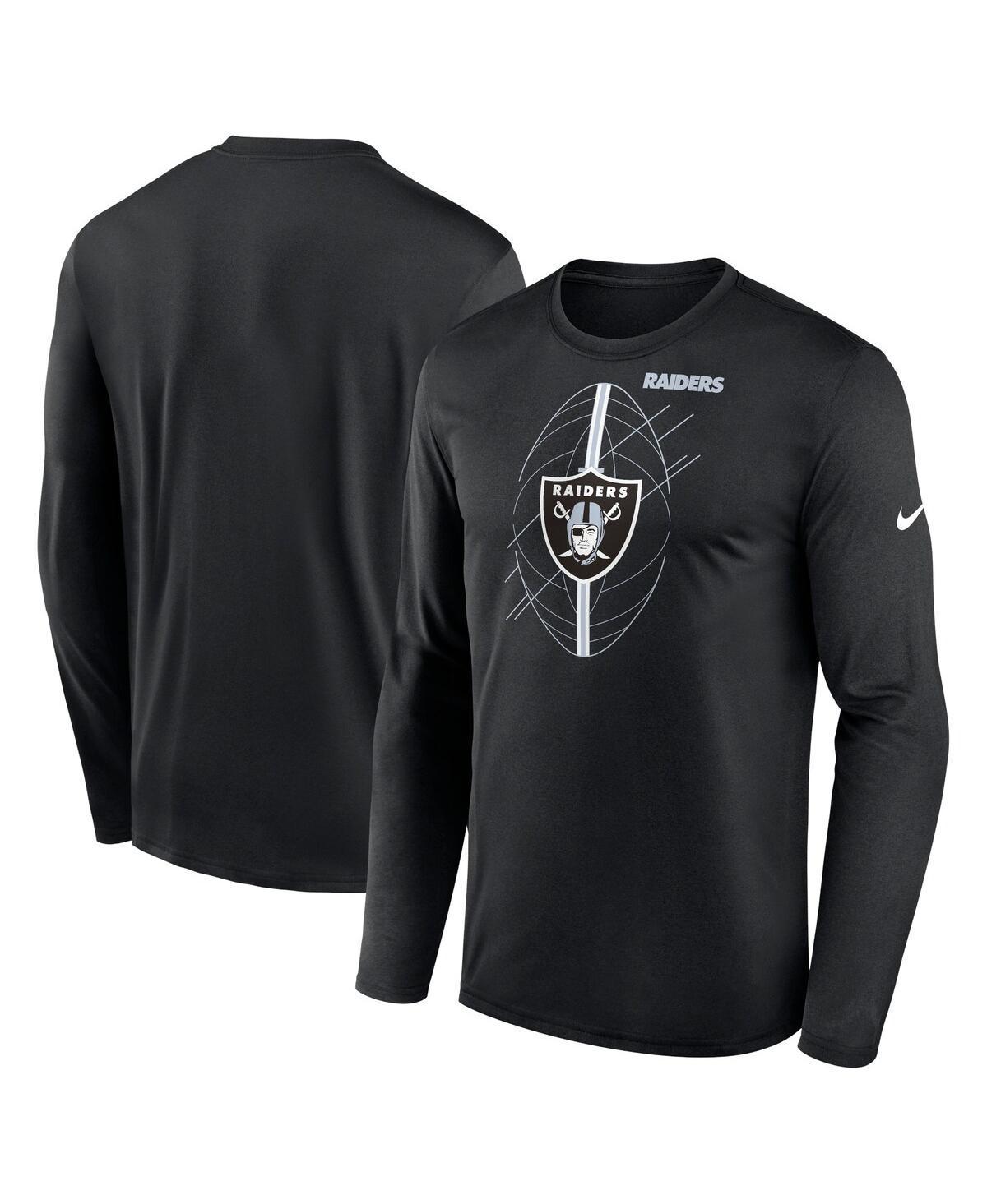 Mens Nike Black Las Vegas Raiders Legend Icon Long Sleeve T-Shirt Product Image