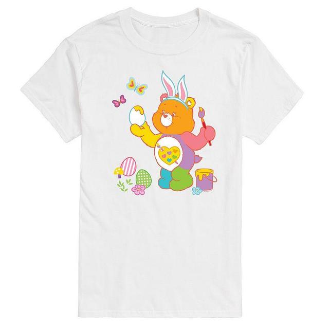 Mens Care Bears Painting Easter Eggs Graphic Tee Product Image