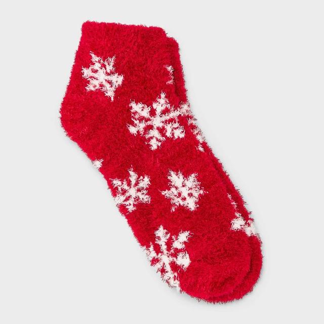 Womens Snowflake Cozy Low Cut Socks - Auden 4-10 Product Image