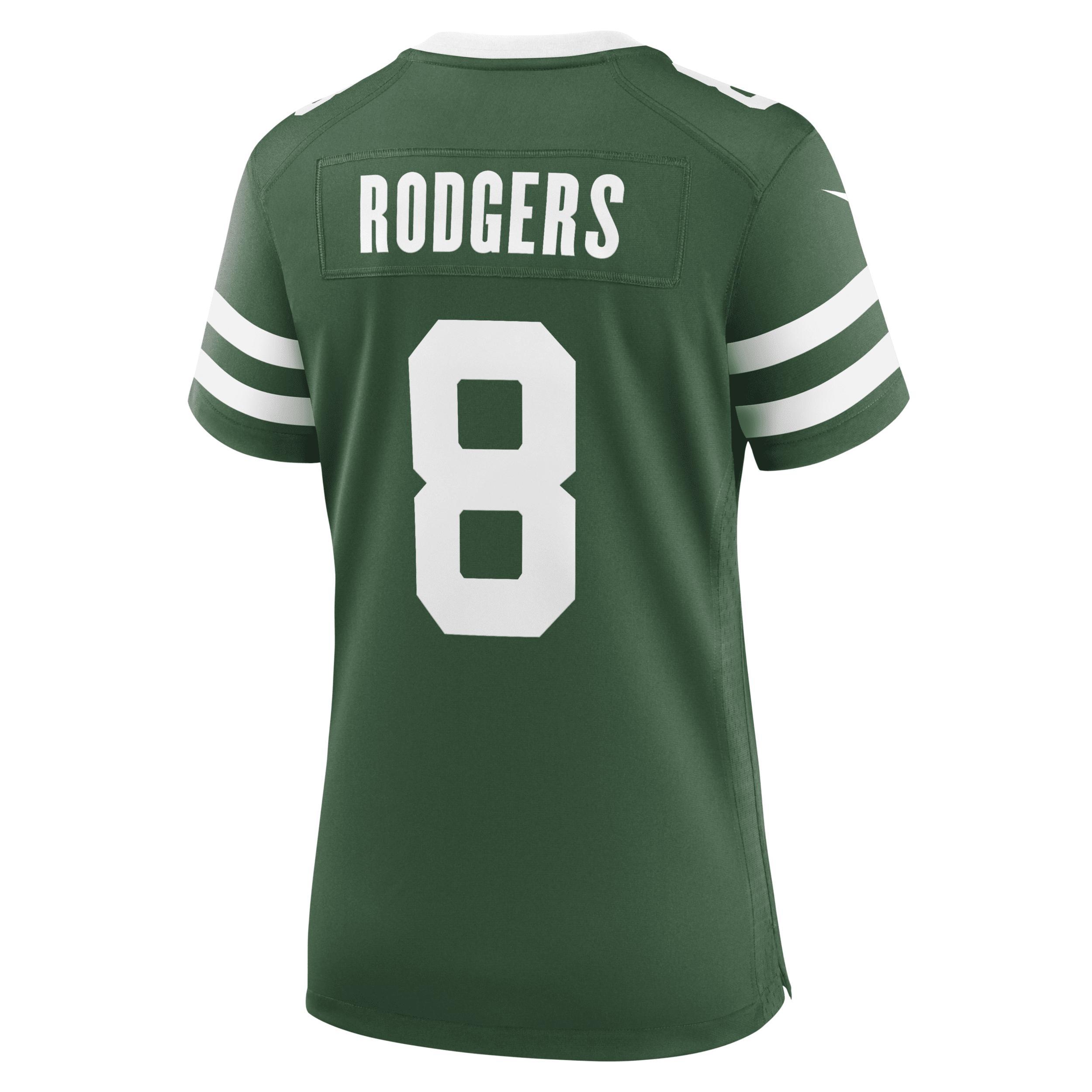 Nike Womens Aaron Rodgers Legacy New York Jets Game Jersey - Green Product Image