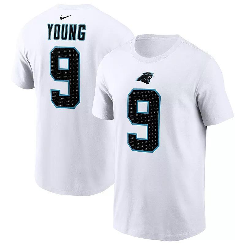 Mens Nike Bryce Young White Carolina Panthers 2023 Nfl Draft First Round Pick Player Name and Number T-shirt Product Image