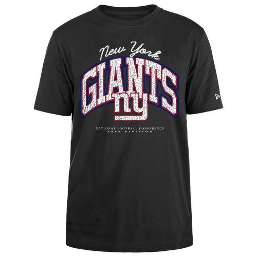 New Era Mens Giants Crackle T-Shirt - Black/Black Product Image