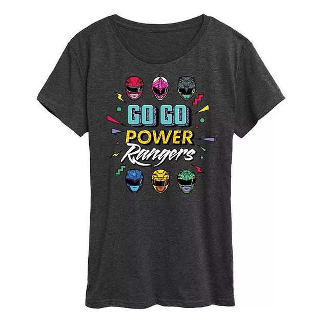 Womens Power Rangers Go Go Graphic Tee Heather Grey Product Image