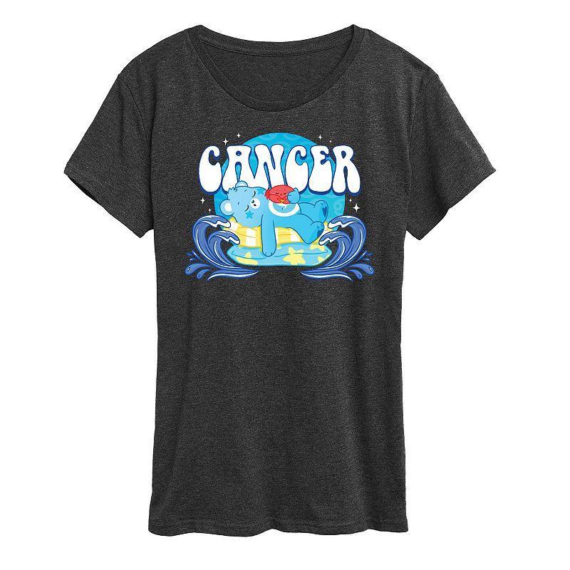 Womens Care Bears Cancer Graphic Tee, Girls Heather Grey Product Image