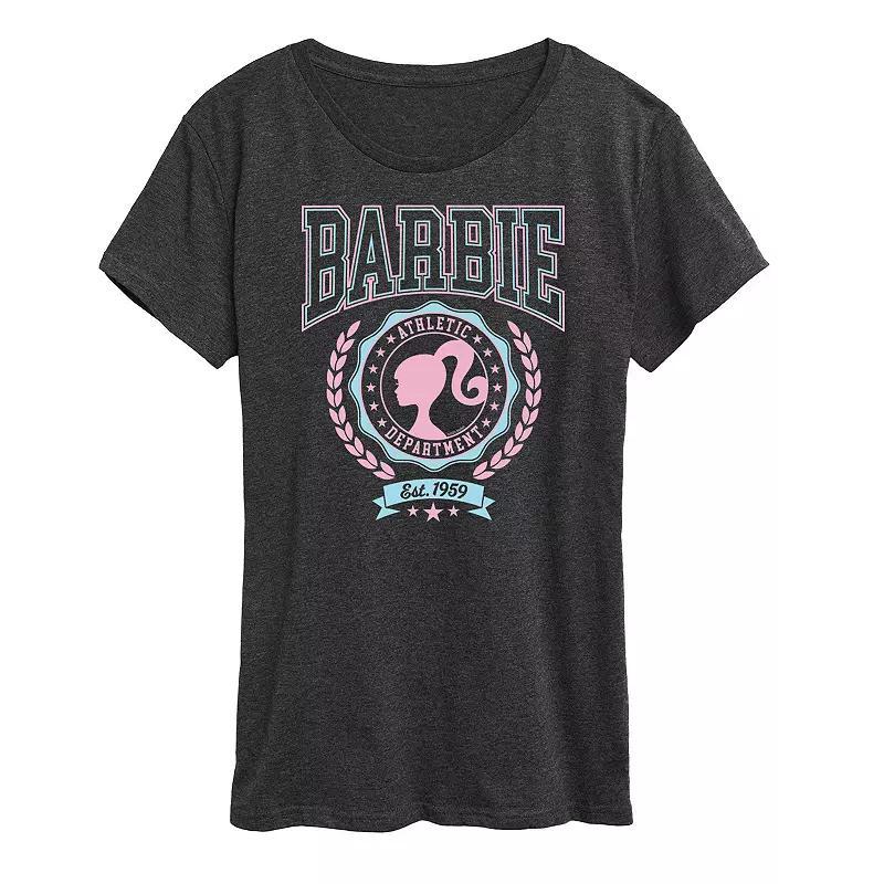 Womens Barbie Varsity Athletic Department Graphic Tee Product Image