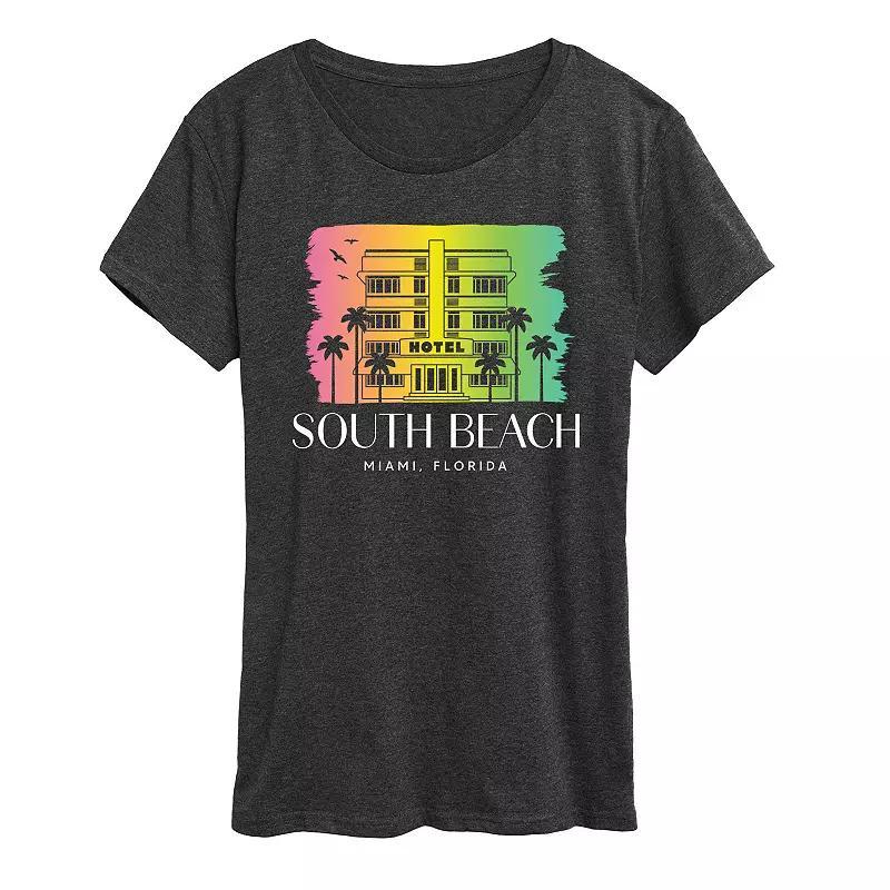 Womens South Beach Florida Graphic Tee Product Image