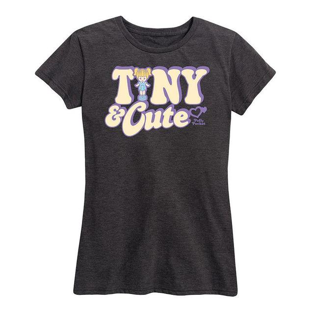 Womens Polly Pocket Tiny And Cute Graphic Tee Heather Grey Product Image