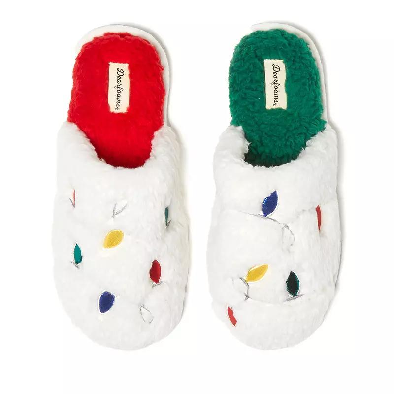 Dearfoams Holiday Novelty Adult Scuff Slippers, Womens Product Image