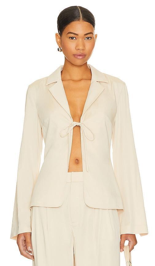 Franca Tie Front Blazer Top Product Image