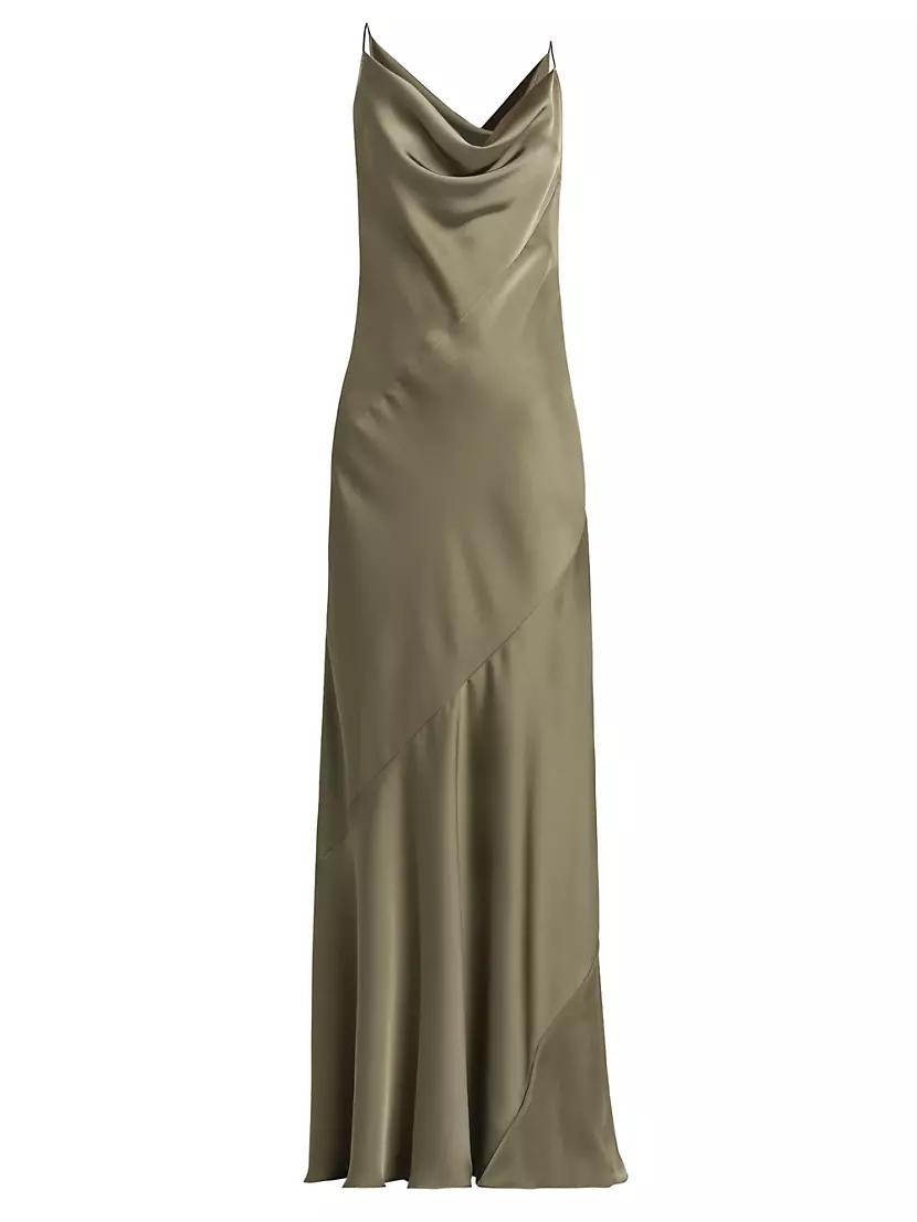 Stitched Satin Slip Dress Product Image