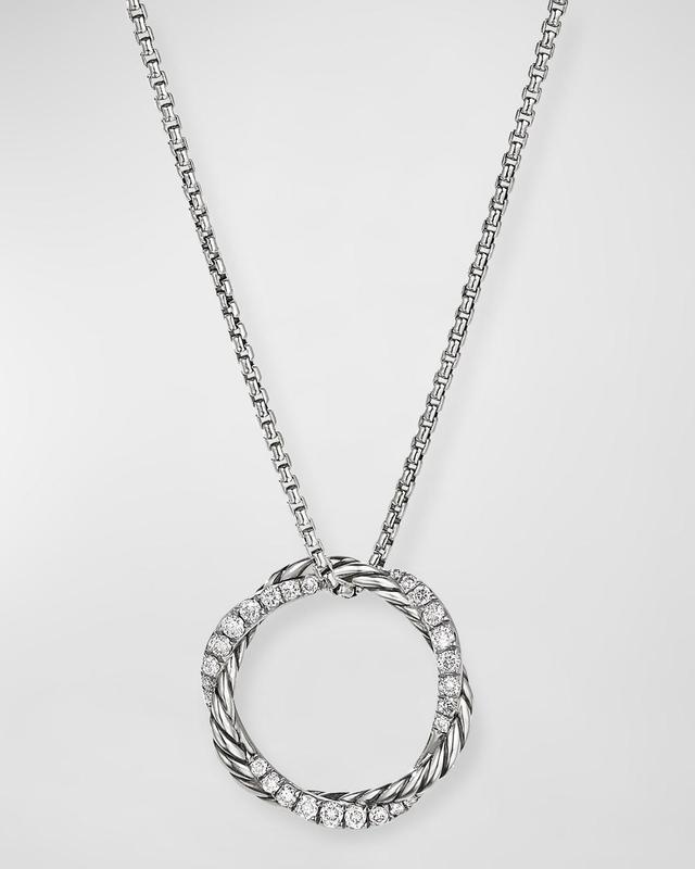 Womens Petite Infinity Pendant Necklace With Diamonds Product Image