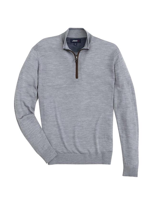 johnnie-O Baron Half Zip Wool Blend Sweater Product Image