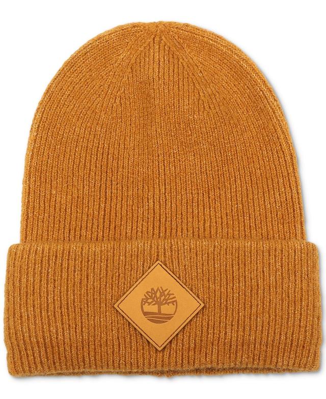 Timberland Mens Oversized Cuffed Logo Patch Beanie Product Image