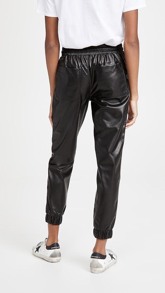 BLANKNYC Black Widow Faux Leather Joggers | Shopbop Product Image