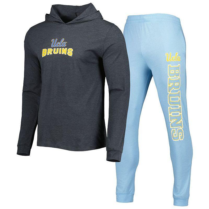 Mens Concepts Sport /Charcoal UCLA Bruins Meter Pullover Hoodie & Joggers Sleep Set Product Image