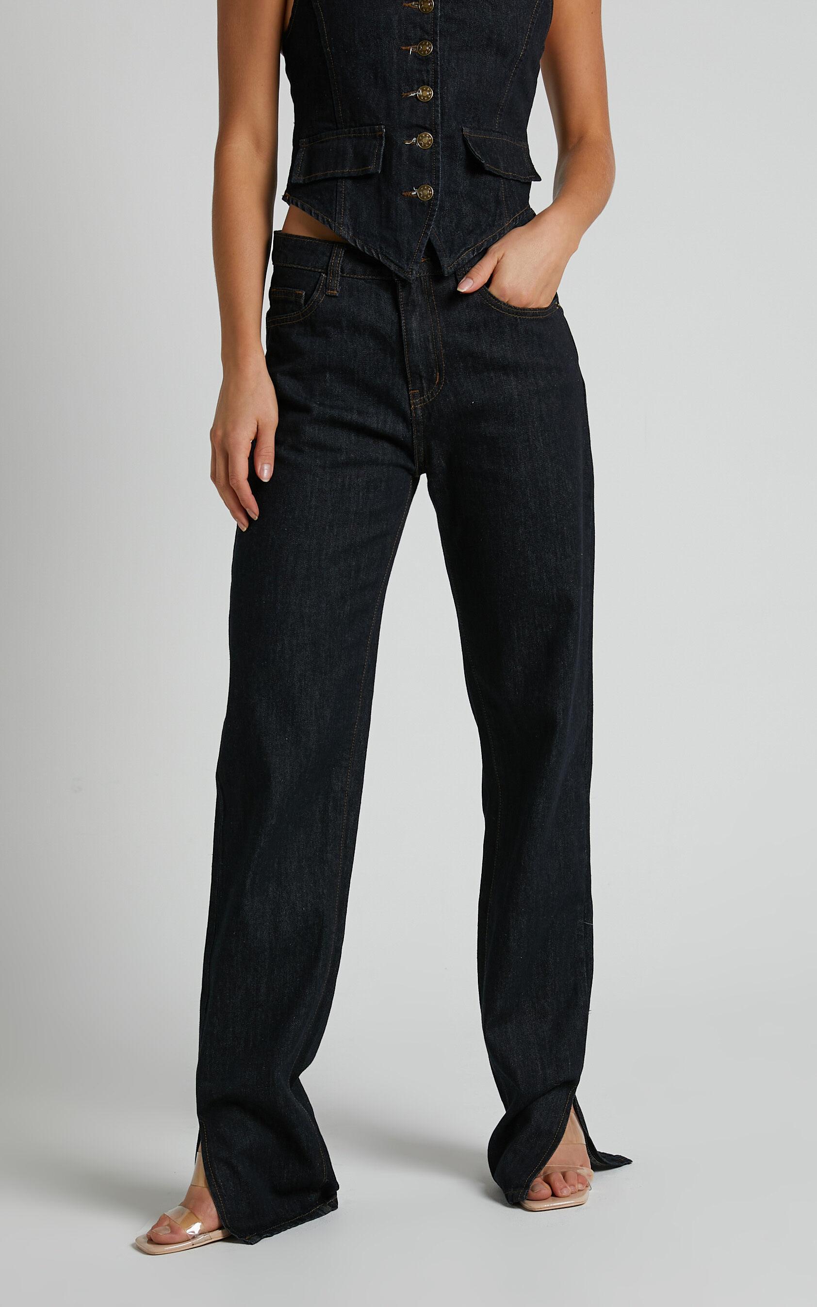 Lioness - Crawford Jeans in Dark Denim Product Image