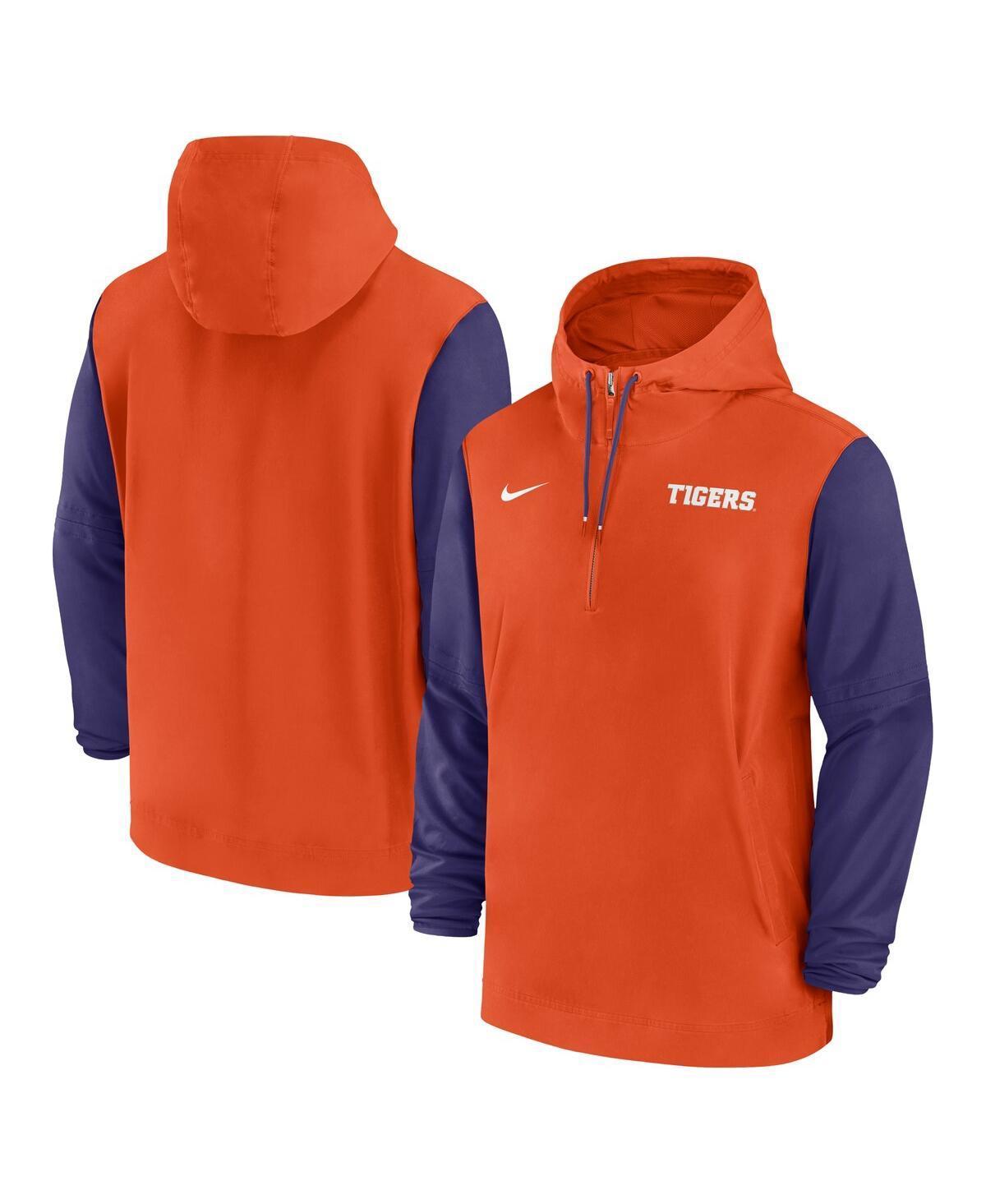 Buffalo Bills Sideline Pre-Game Player Nike Men's NFL 1/2-Zip Hooded Jacket Product Image