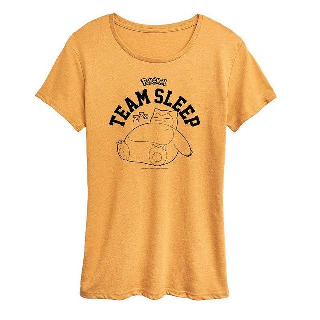 Plus Pokemon SnorlaGraphic Tee Team Sleep Graphic Tee, Womens Product Image