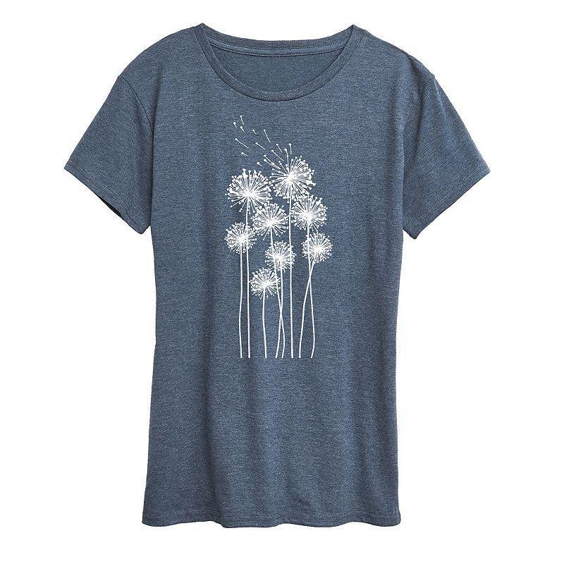 Womens Tall Dandelions Graphic Tee Product Image