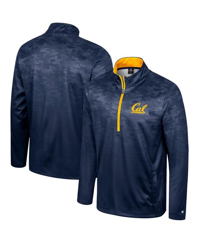 Mens Colosseum Navy Cal Bears The Machine Half-Zip Jacket Product Image