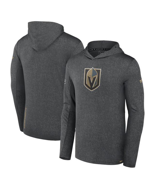 Mens Fanatics Gray Vegas Golden Knights Authentic Pro Lightweight Pullover Hoodie Product Image