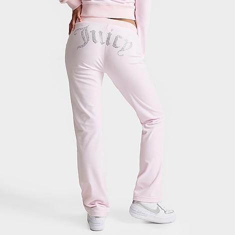 Womens Juicy Couture OG Big Bling Velour Track Pants Product Image