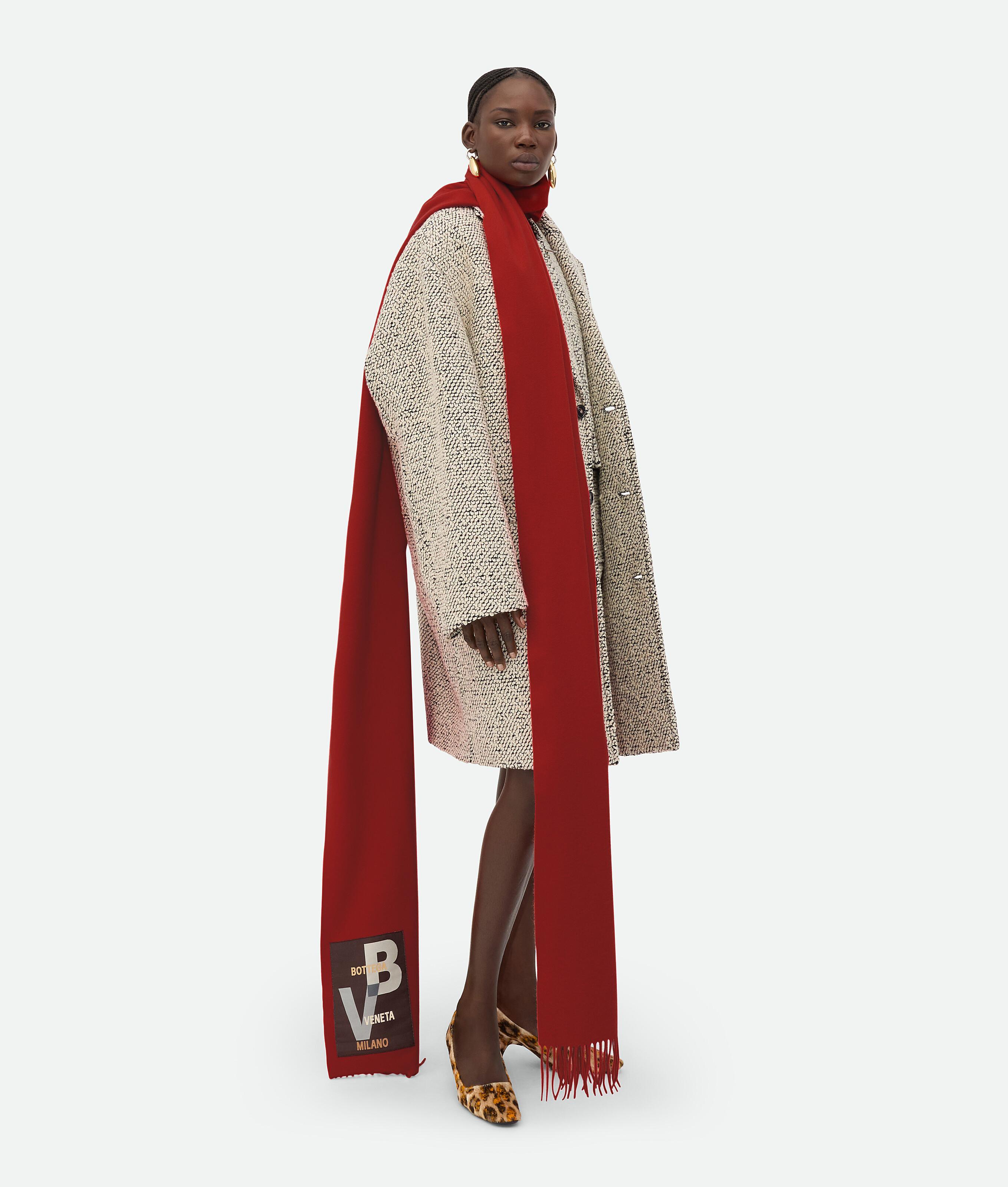 Women's Large Cashmere Scarf in Red stone product image