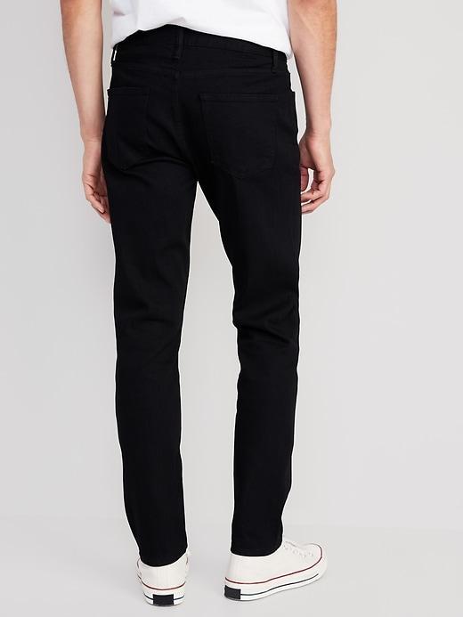 Relaxed Slim Taper Built-In Flex Black Jeans Product Image